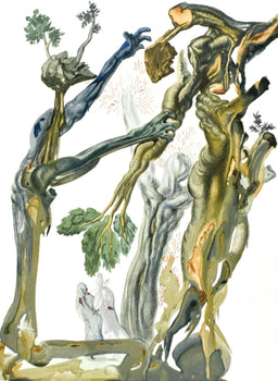 Salvador Dali, Inferno Xiii (Michler/Lpsinger 1039-1138; Field 189-200), La Divina Commedia, Woodcut