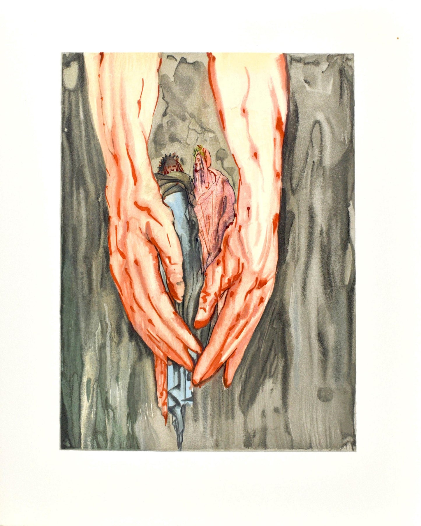 Salvador Dali, Inferno Xvi (Michler/Lpsinger 1039-1138; Field 189-200), La Divina Commedia, Woodcut