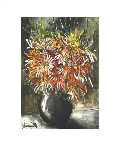 Maurice De Vlaminck, Les Reines-Marguerites, Vlaminck, Signed, Lithograph