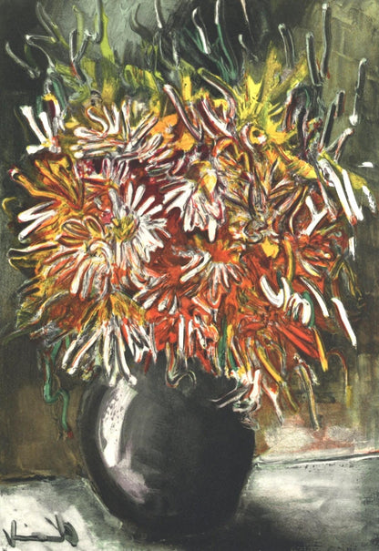 Maurice De Vlaminck, Les Reines-Marguerites, Vlaminck, Signed, Lithograph