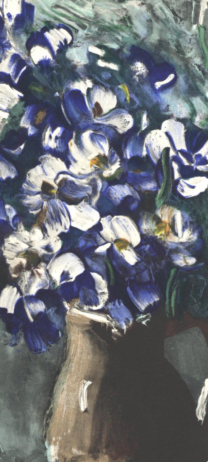 Maurice De Vlaminck, Les Delphiniums, Vlaminck, Signed, Lithograph