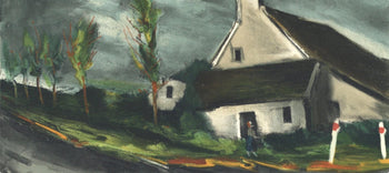 Maurice De Vlaminck, Prs De Beaumont Sur Sarthe, Vlaminck, Signed, Lithograph