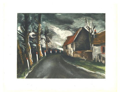 Maurice De Vlaminck, La Route De Longny, Vlaminck, Signed, Lithograph