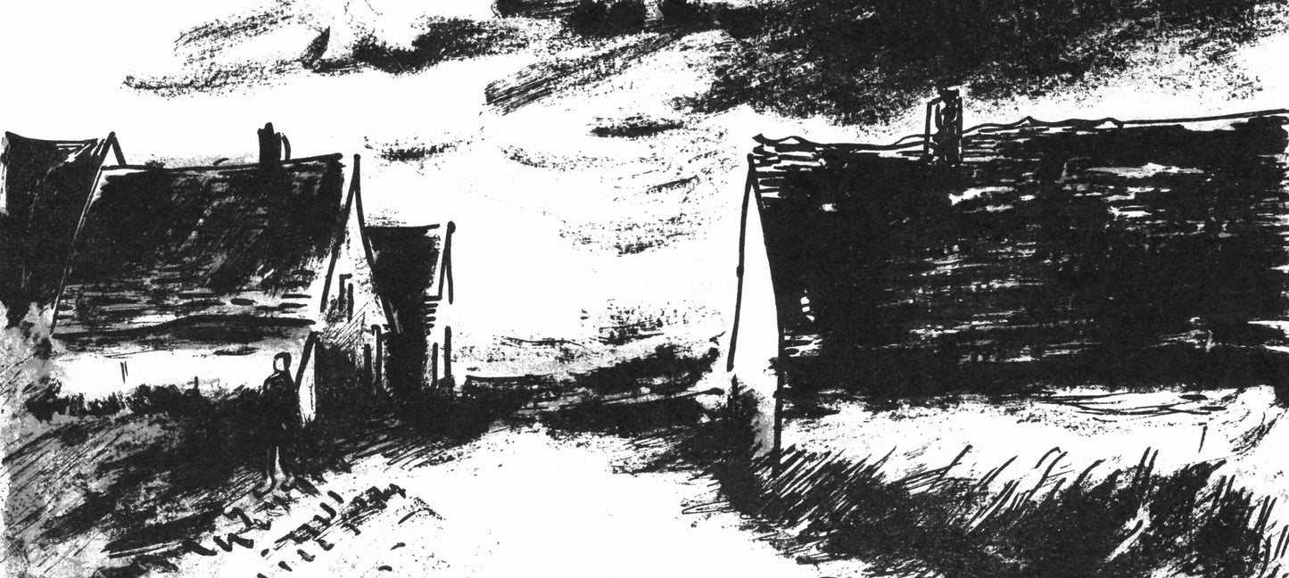 Maurice De Vlaminck, Maisons Dans La Beauce (Walterskirchen 274), Vlaminck, Signed, Lithograph