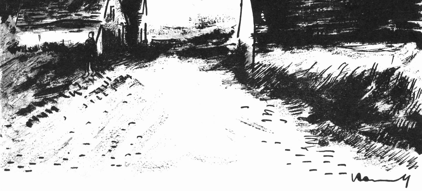 Maurice De Vlaminck, Maisons Dans La Beauce (Walterskirchen 274), Vlaminck, Signed, Lithograph