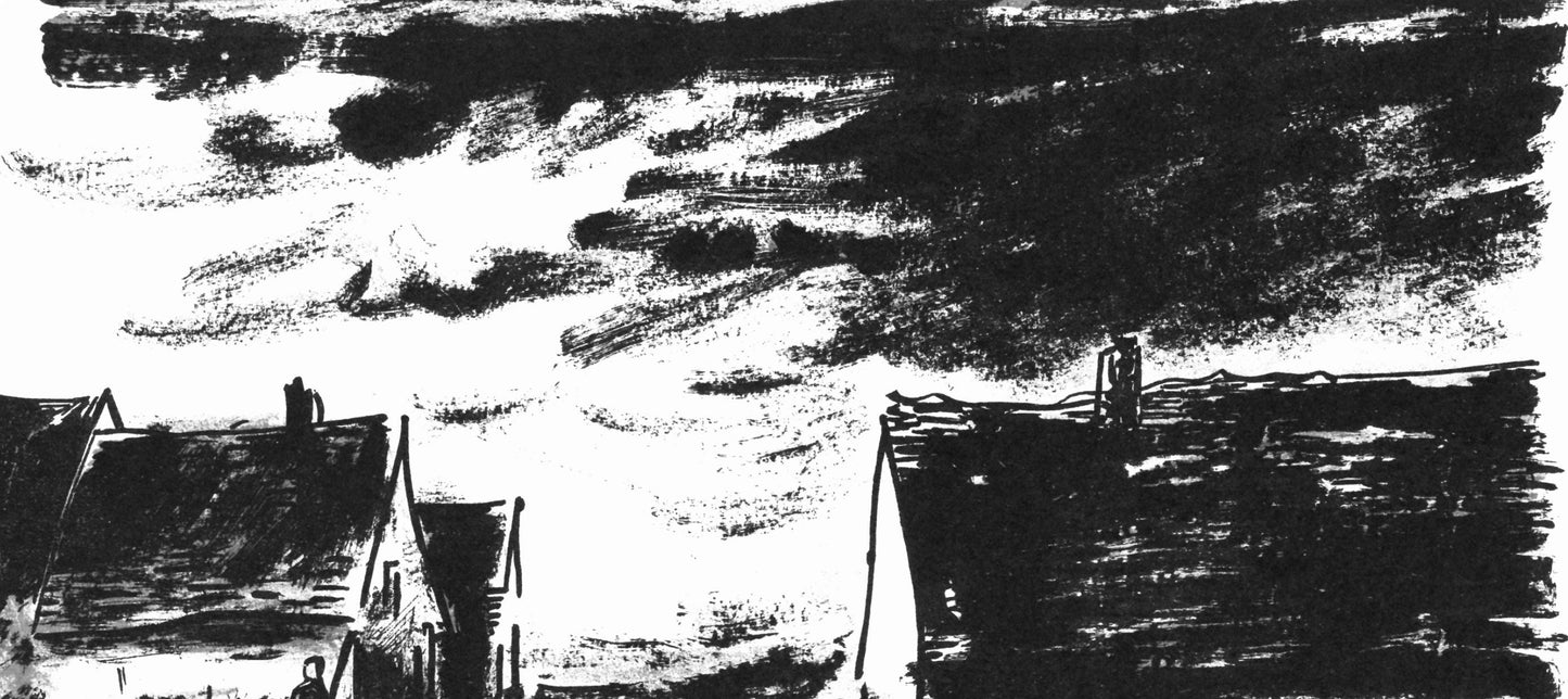 Maurice De Vlaminck, Maisons Dans La Beauce (Walterskirchen 274), Vlaminck, Signed, Lithograph