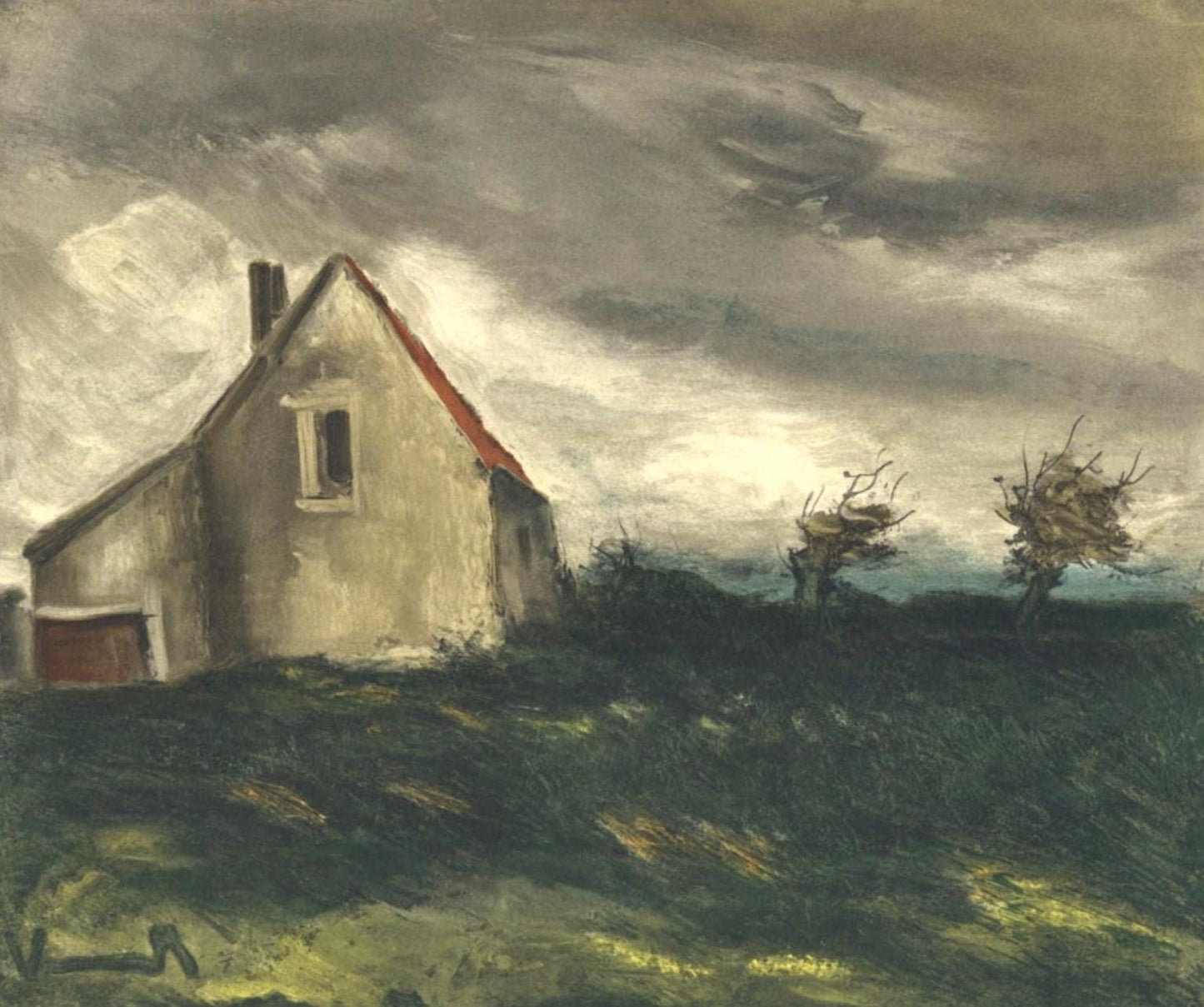 Maurice De Vlaminck, La Maison Dans La Plaine, Vlaminck, Signed, Lithograph