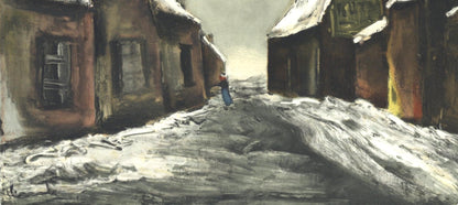 Maurice De Vlaminck, Allainville Sous La Neige, Vlaminck, Signed, Lithograph