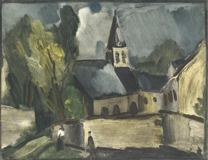 Maurice De Vlaminck, L'Glise De Bougival, Vlaminck, Signed, Lithograph