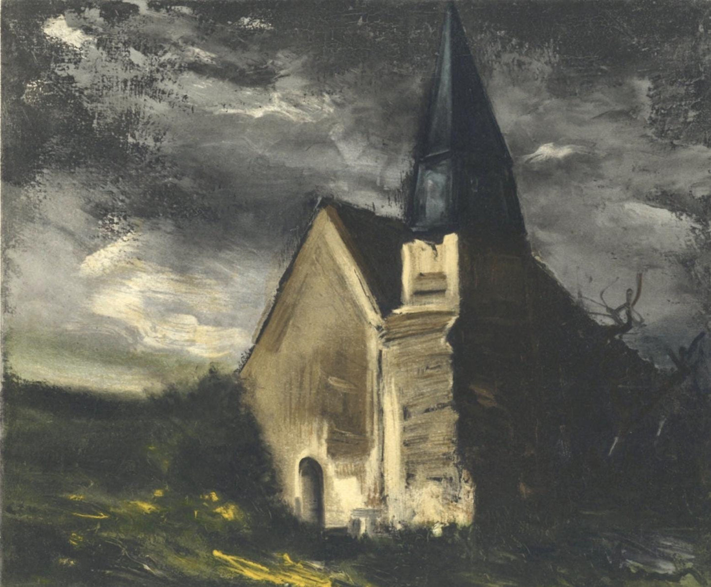 Maurice De Vlaminck, L'Glise De Saint Lubin, Vlaminck, Signed, Lithograph