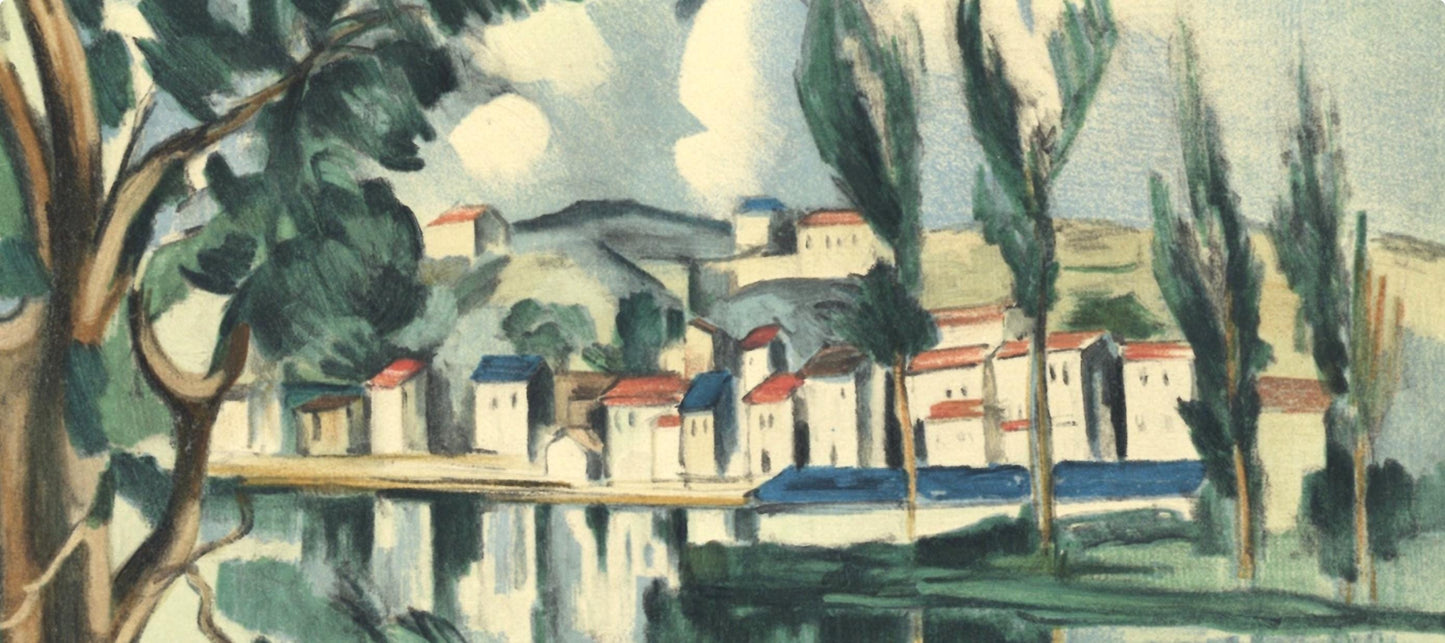 Maurice De Vlaminck, La Seine Chatou, Vlaminck, Signed, Lithograph