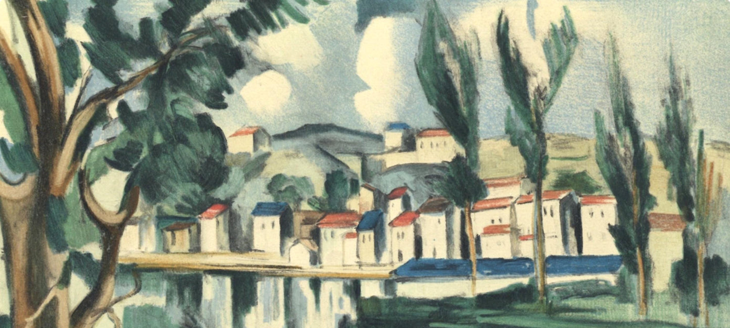 Maurice De Vlaminck, La Seine Chatou, Vlaminck, Signed, Lithograph