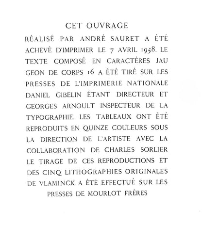 Maurice De Vlaminck, La Seine Poissy, Vlaminck, Signed, Lithograph
