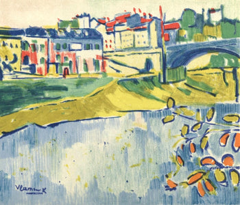 Maurice De Vlaminck, Chatou L'Arbre Rouge, Vlaminck, Signed, Lithograph