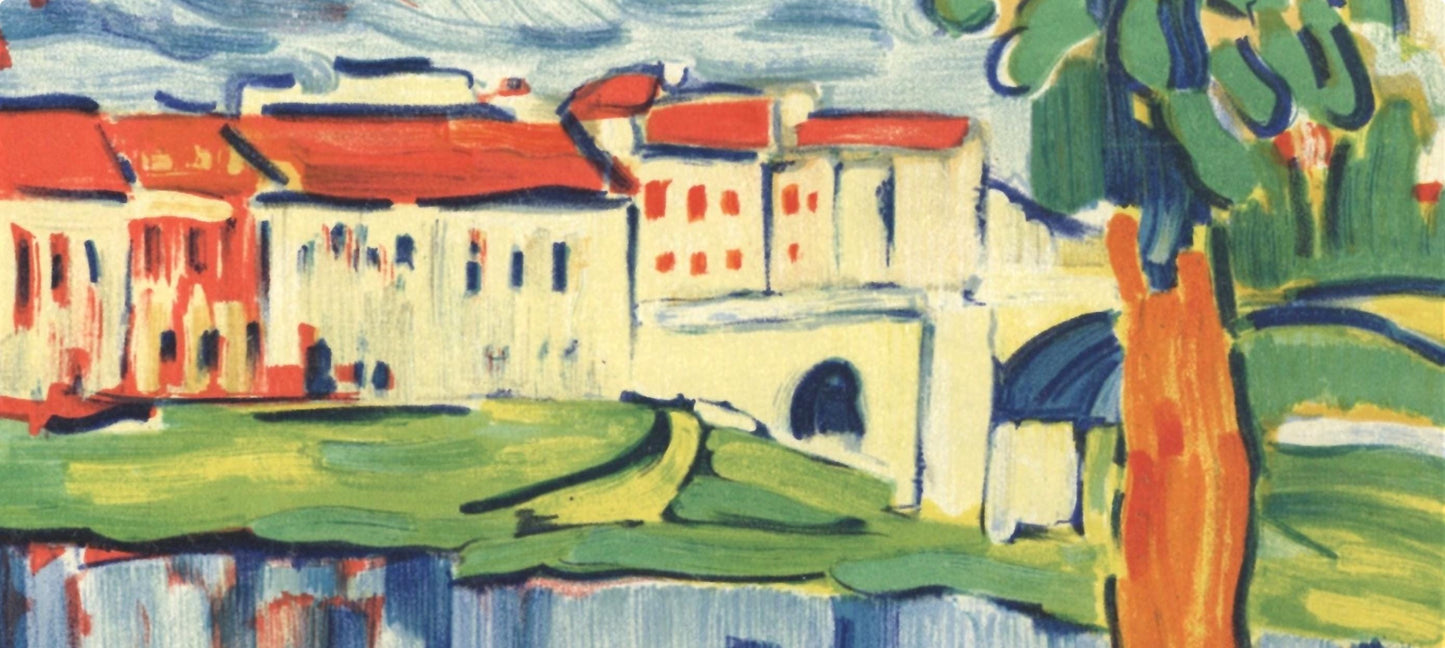 Maurice De Vlaminck, Le Pont De Chatou, Vlaminck, Signed, Lithograph