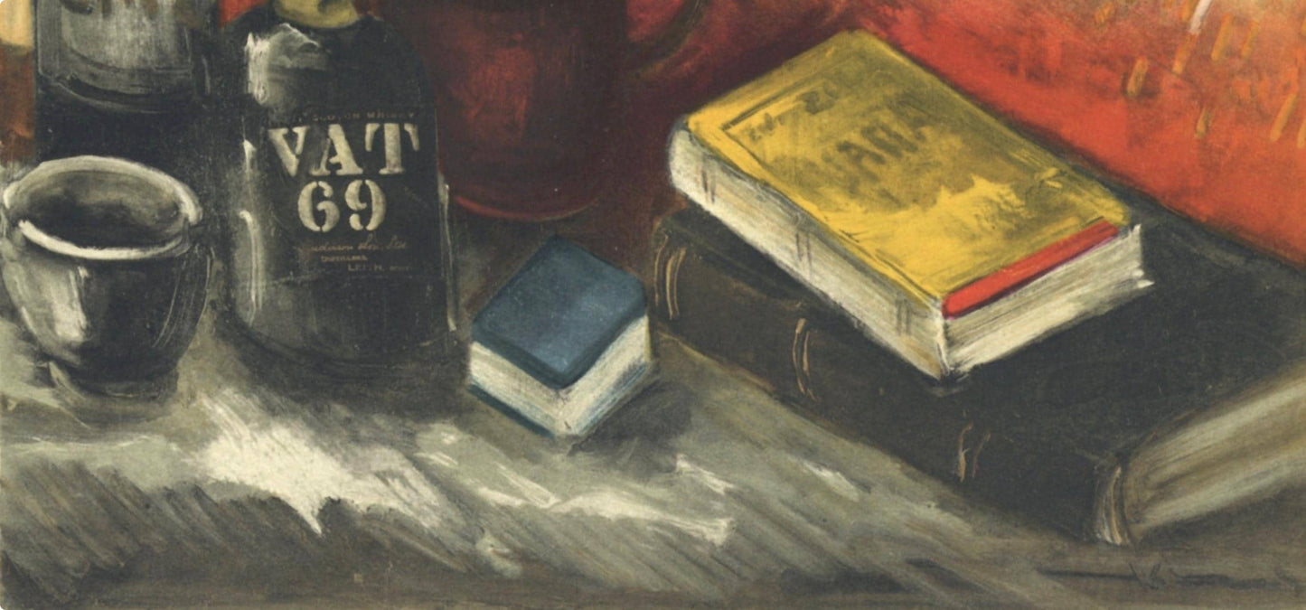 Maurice De Vlaminck, Nature Morte Au Whisky, Vlaminck, Signed, Lithograph