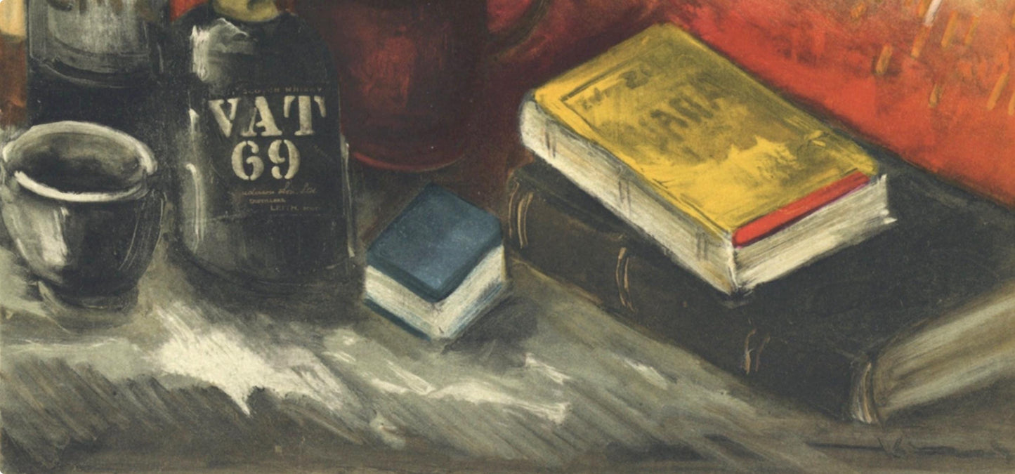 Maurice De Vlaminck, Nature Morte Au Whisky, Vlaminck, Signed, Lithograph