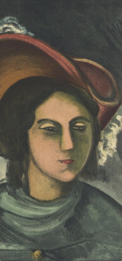 Maurice De Vlaminck, Portrait De Madeleine, Vlaminck, Signed, Lithograph