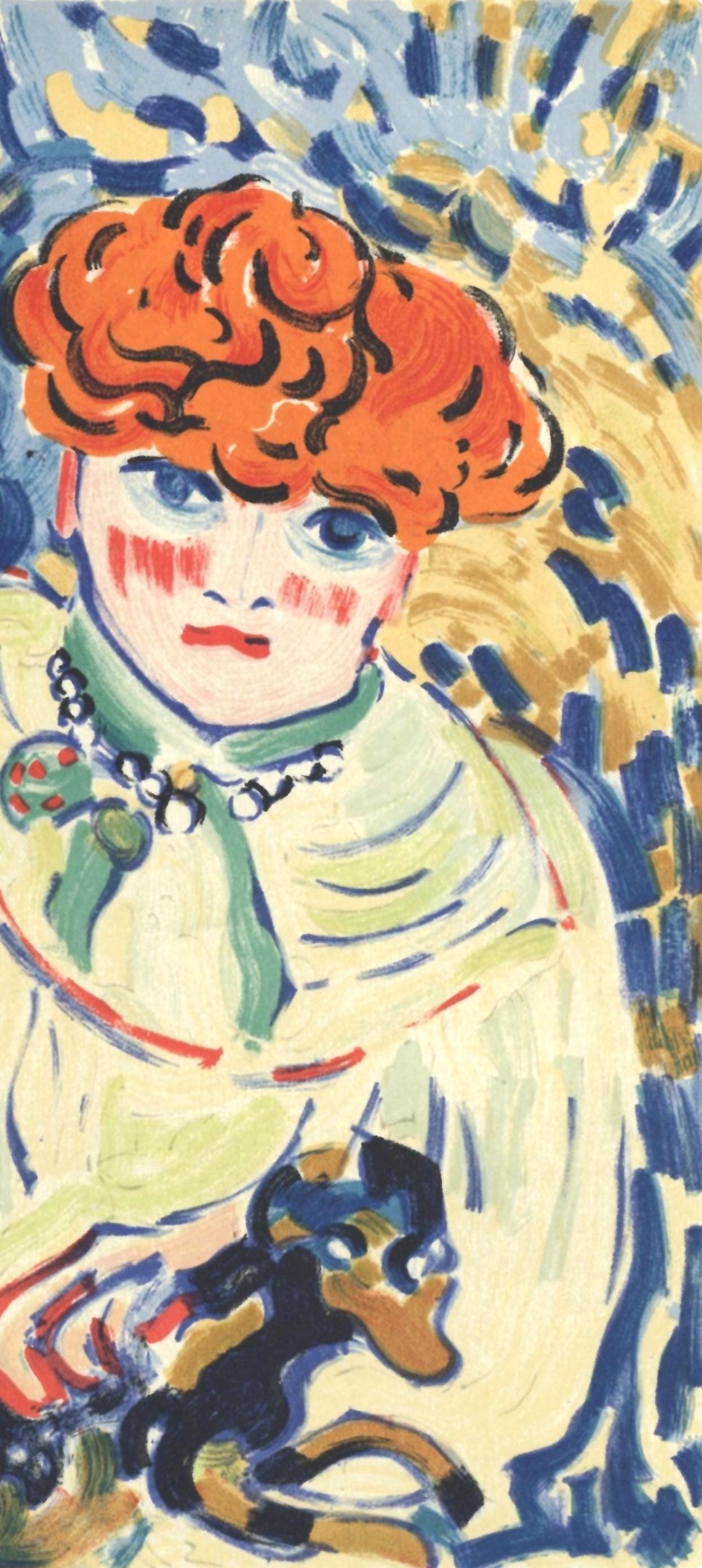 Maurice De Vlaminck, Femme Au Chien, Vlaminck, Signed, Lithograph