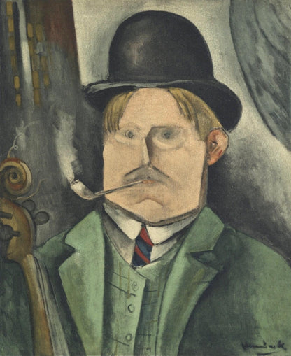 Maurice De Vlaminck, Portrait De L'Artiste, Vlaminck, Signed, Lithograph