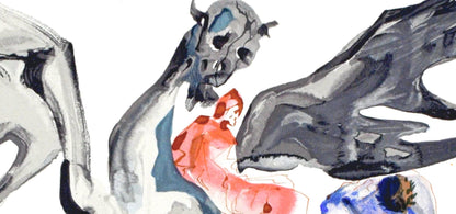 Salvador Dali, Inferno Xvii (Michler/Lpsinger 1039-1138; Field 189-200), La Divina Commedia, Woodcut