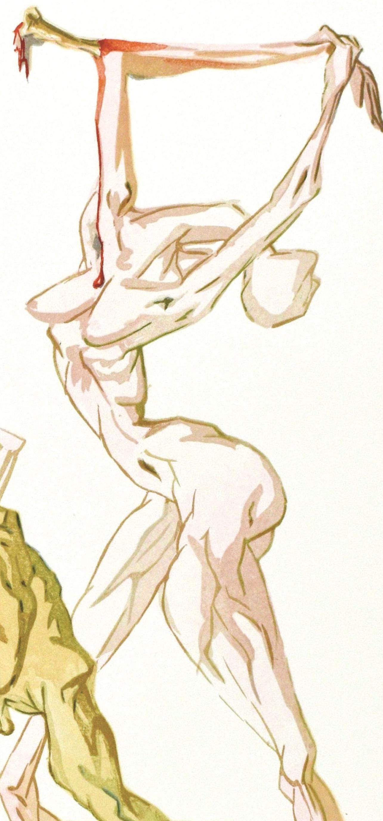 Salvador Dali, Inferno Xix (Michler/Lpsinger 1039-1138; Field 189-200), La Divina Commedia, Woodcut