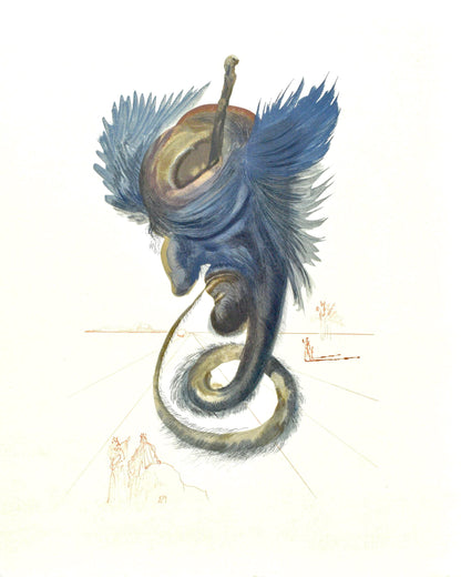 Salvador Dali, Inferno Xx (Michler/Lpsinger 1039-1138; Field 189-200), La Divina Commedia, Woodcut