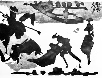 Pablo Picasso, Composition (Bloch 1276; Czwiklitzer 23), Toros Y Toreros, Lithograph