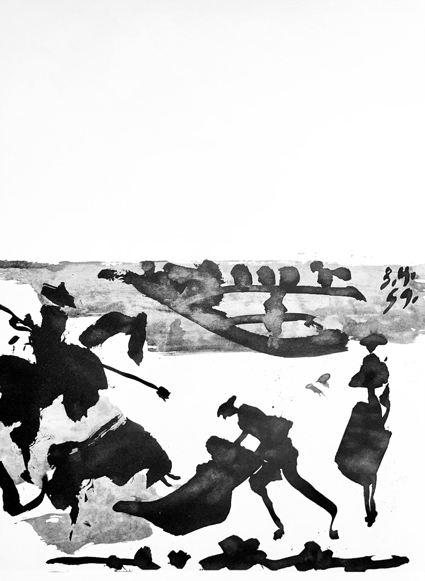 Pablo Picasso, Composition (Bloch 1276; Czwiklitzer 23), Toros Y Toreros, Lithograph