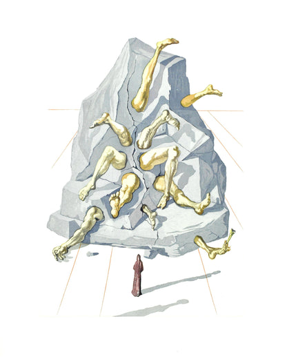 Salvador Dali, Inferno Xxvi (Michler/Lpsinger 1039-1138; Field 189-200), La Divina Commedia, Woodcut