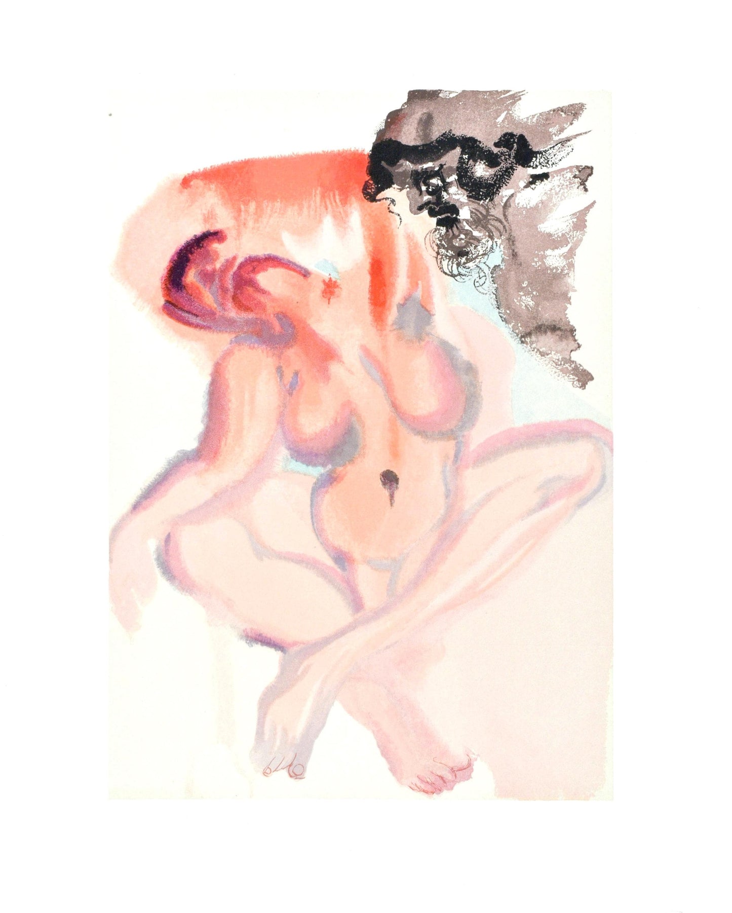 Salvador Dali, Purgatorio Iii (Michler/Lpsinger 1039-1138; Field 189-200), La Divina Commedia,