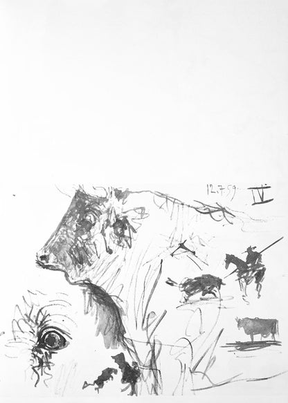 Pablo Picasso, Composition (Bloch 1276; Czwiklitzer 23), Toros Y Toreros, Lithograph