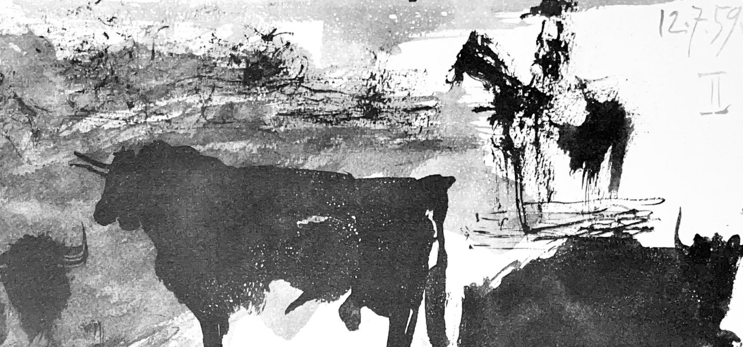 Pablo Picasso, Composition (Bloch 1276; Czwiklitzer 23), Toros Y Toreros, Lithograph