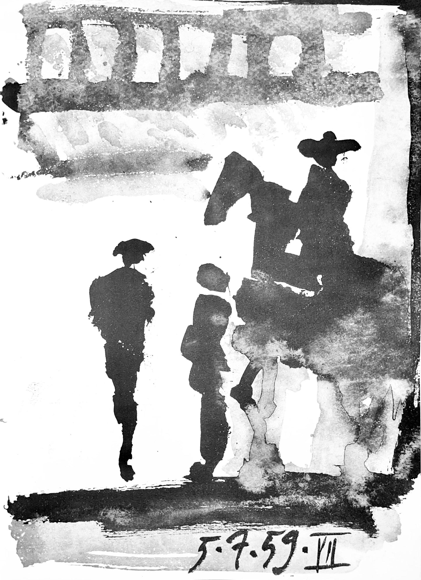 Pablo Picasso, Composition (Bloch 1276; Czwiklitzer 23), Toros Y Toreros, Lithograph