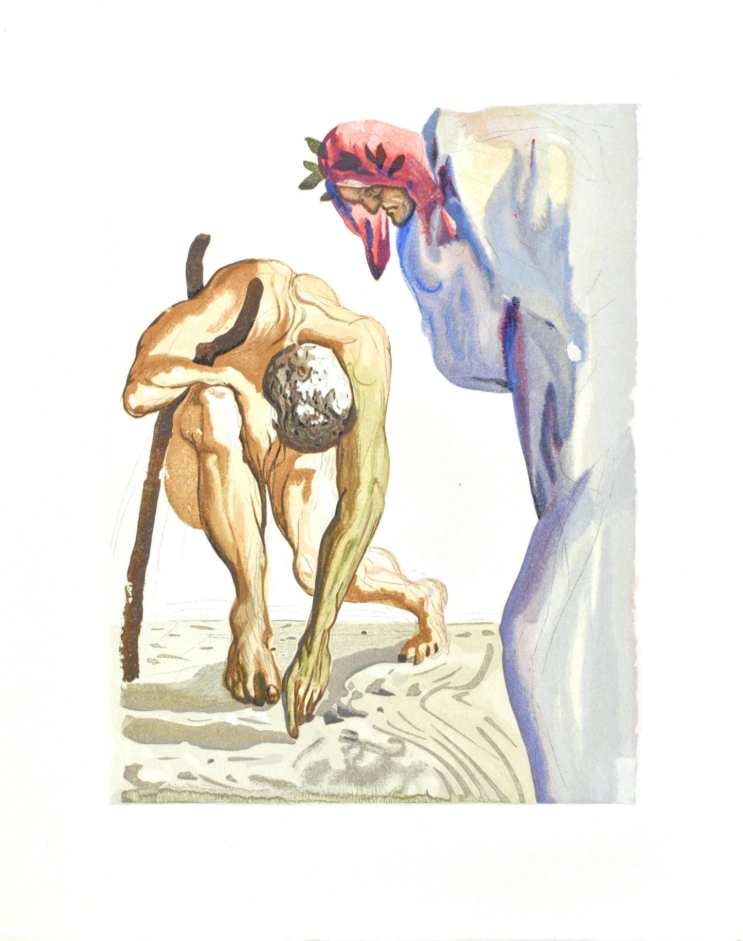 Salvador Dali, Purgatorio Vii (Michler/Lpsinger 1039-1138; Field 189-200), La Divina Commedia,