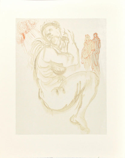 Salvador Dali, Purgatorio Xix (Michler/Lpsinger 1039-1138; Field 189-200), La Divina Commedia,