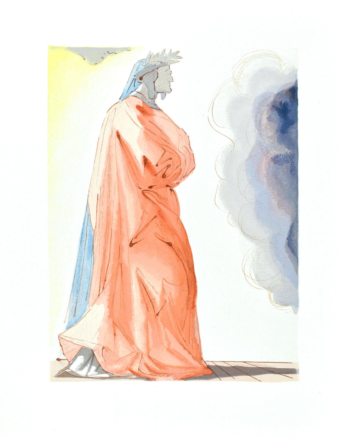 Salvador Dali, Paradiso I (Michler/Lpsinger 1039-1138; Field 189-200), La Divina Commedia, Woodcut