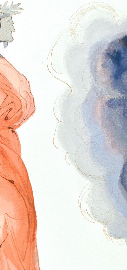 Salvador Dali, Paradiso I (Michler/Lpsinger 1039-1138; Field 189-200), La Divina Commedia, Woodcut