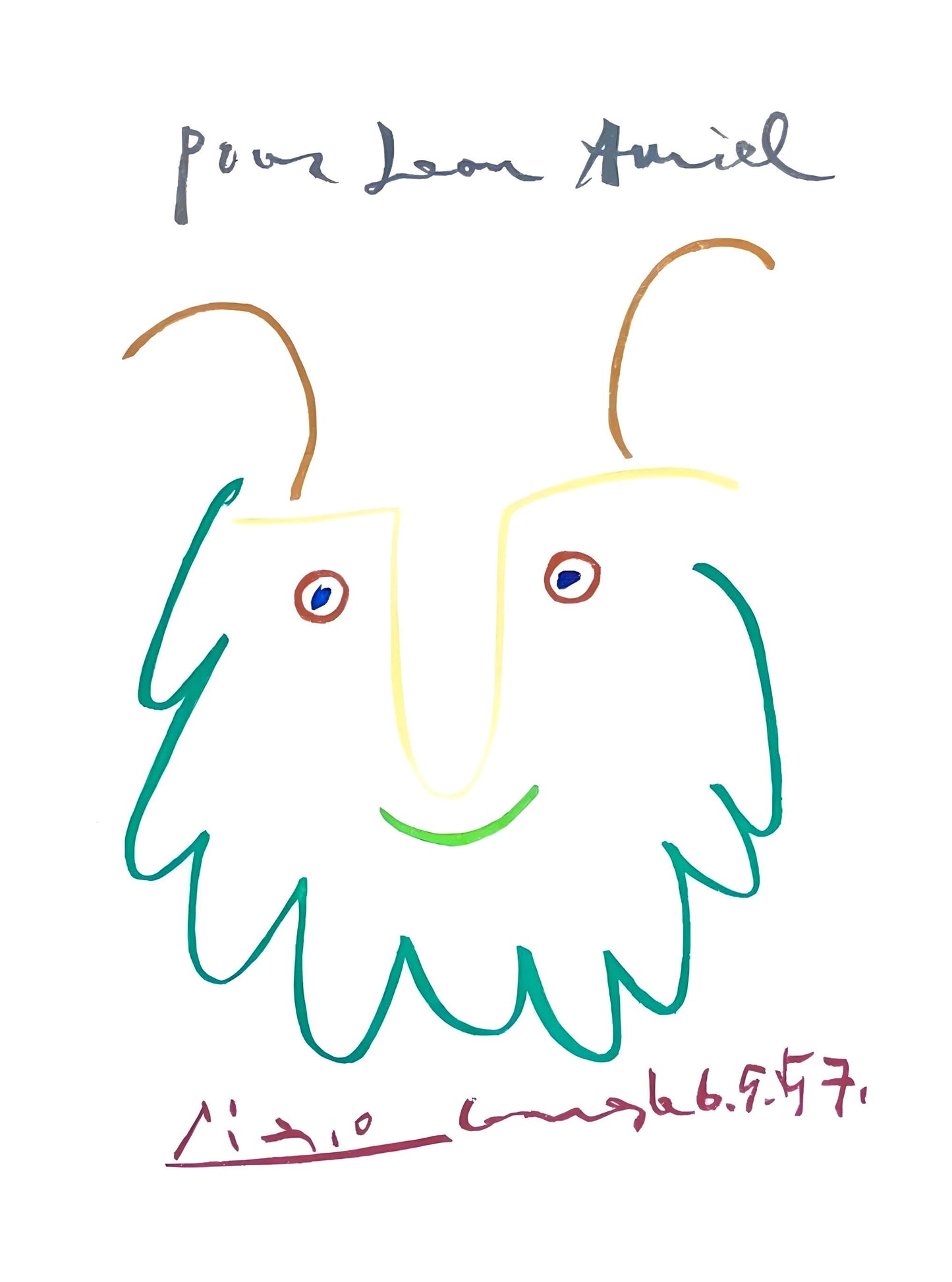 Pablo Picasso, Pour Lon Amiel, Etching