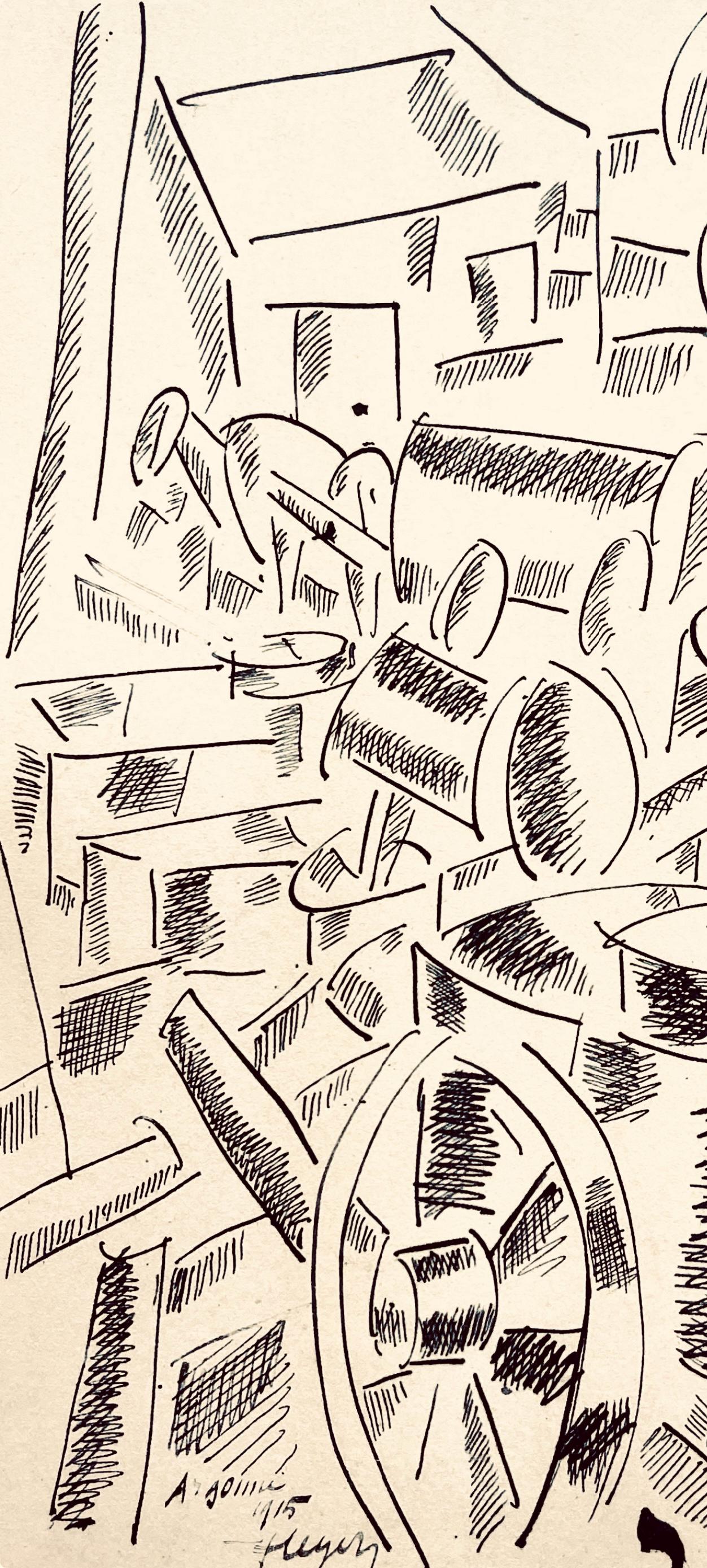 Fernand Lger, La Cuisine Roulante, Dessins De Guerre 1915-16, Lithograph