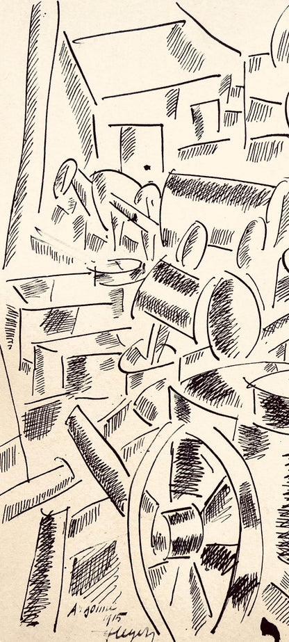 Fernand Lger, La Cuisine Roulante, Dessins De Guerre 1915-16, Lithograph