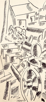 Fernand Lger, La Cuisine Roulante, Dessins De Guerre 1915-16, Lithograph