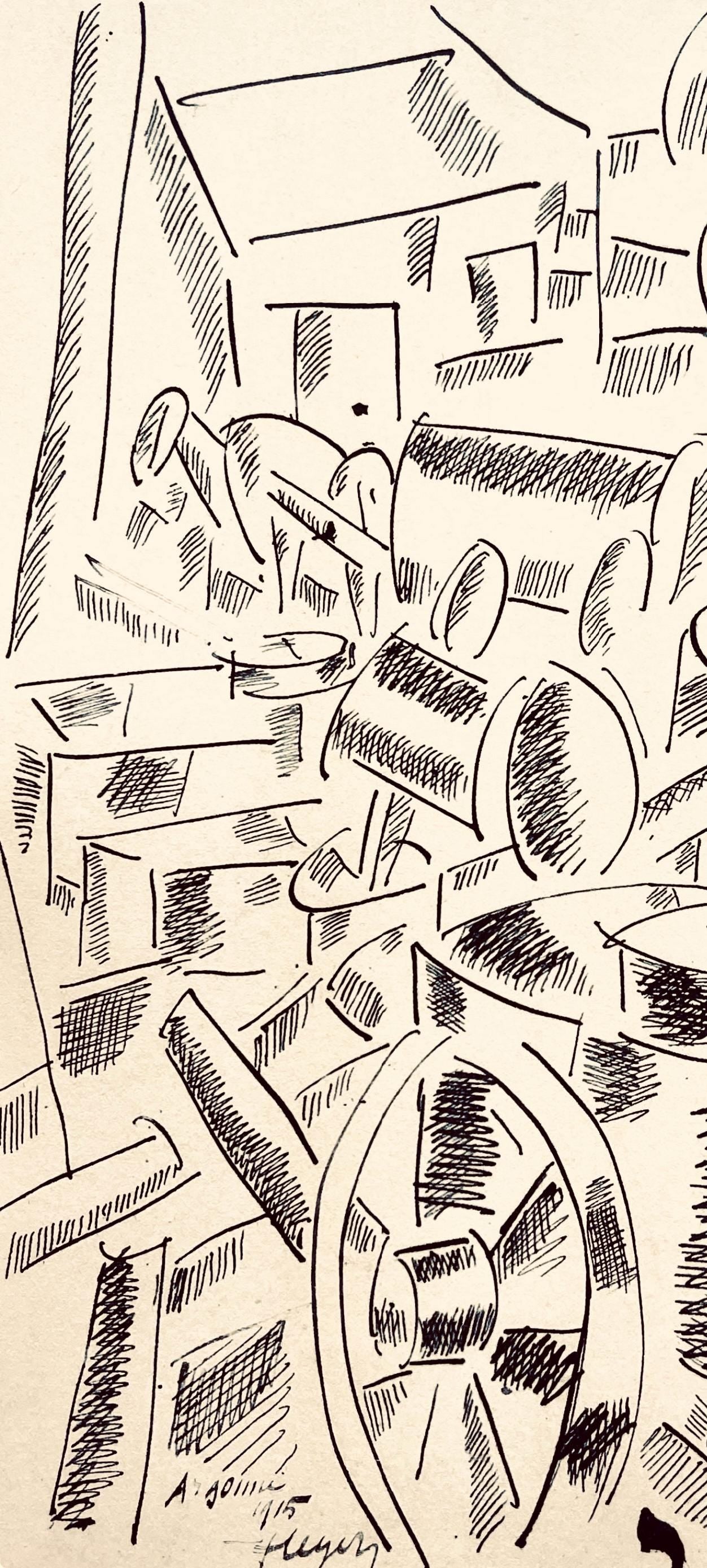 Fernand Lger, La Cuisine Roulante, Dessins De Guerre 1915-16, Lithograph