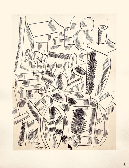 Fernand Lger, La Cuisine Roulante, Dessins De Guerre 1915-16, Lithograph