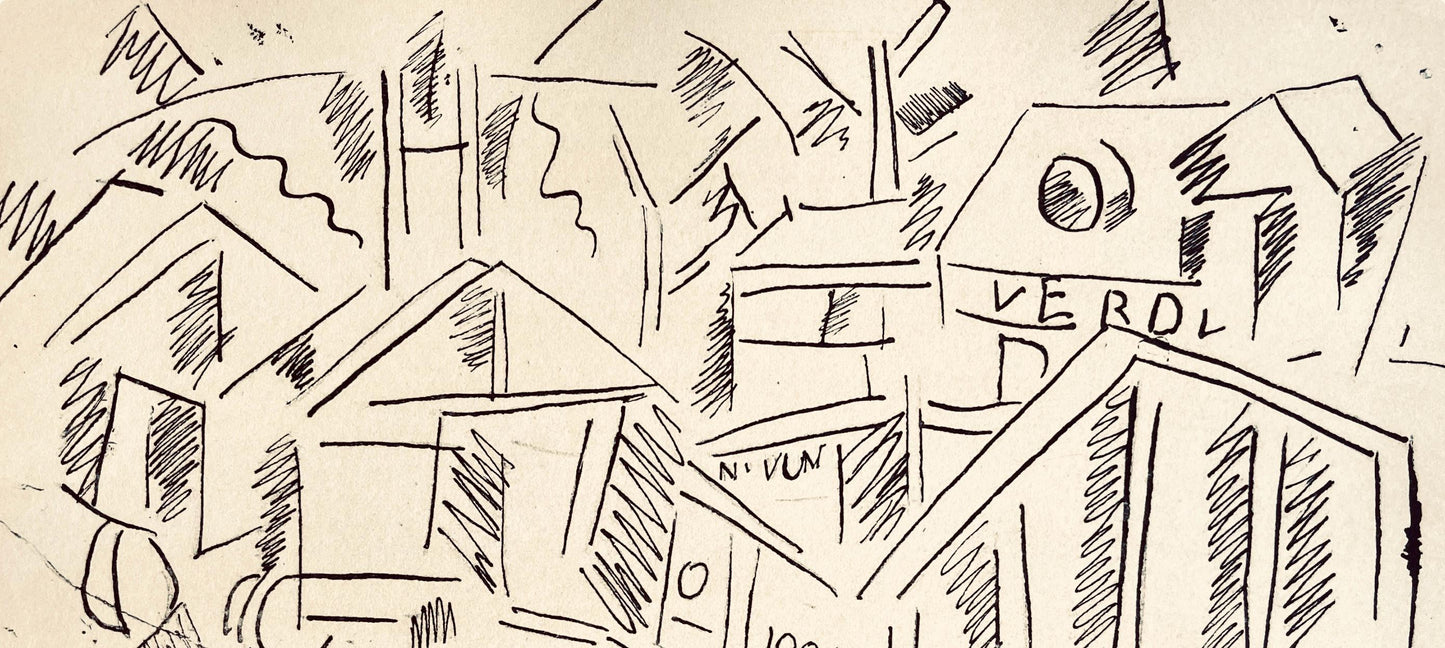 Fernand Lger, La Gare De Verdun, Dessins De Guerre 1915-16, Lithograph