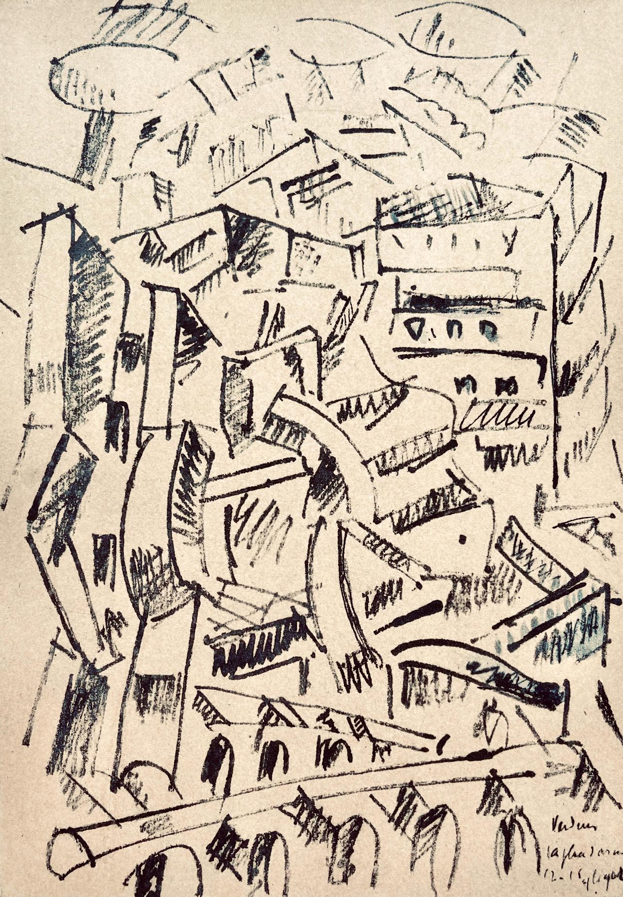 Fernand Lger, Verdun: La Place D'Armes, Dessins De Guerre 1915-16, Lithograph