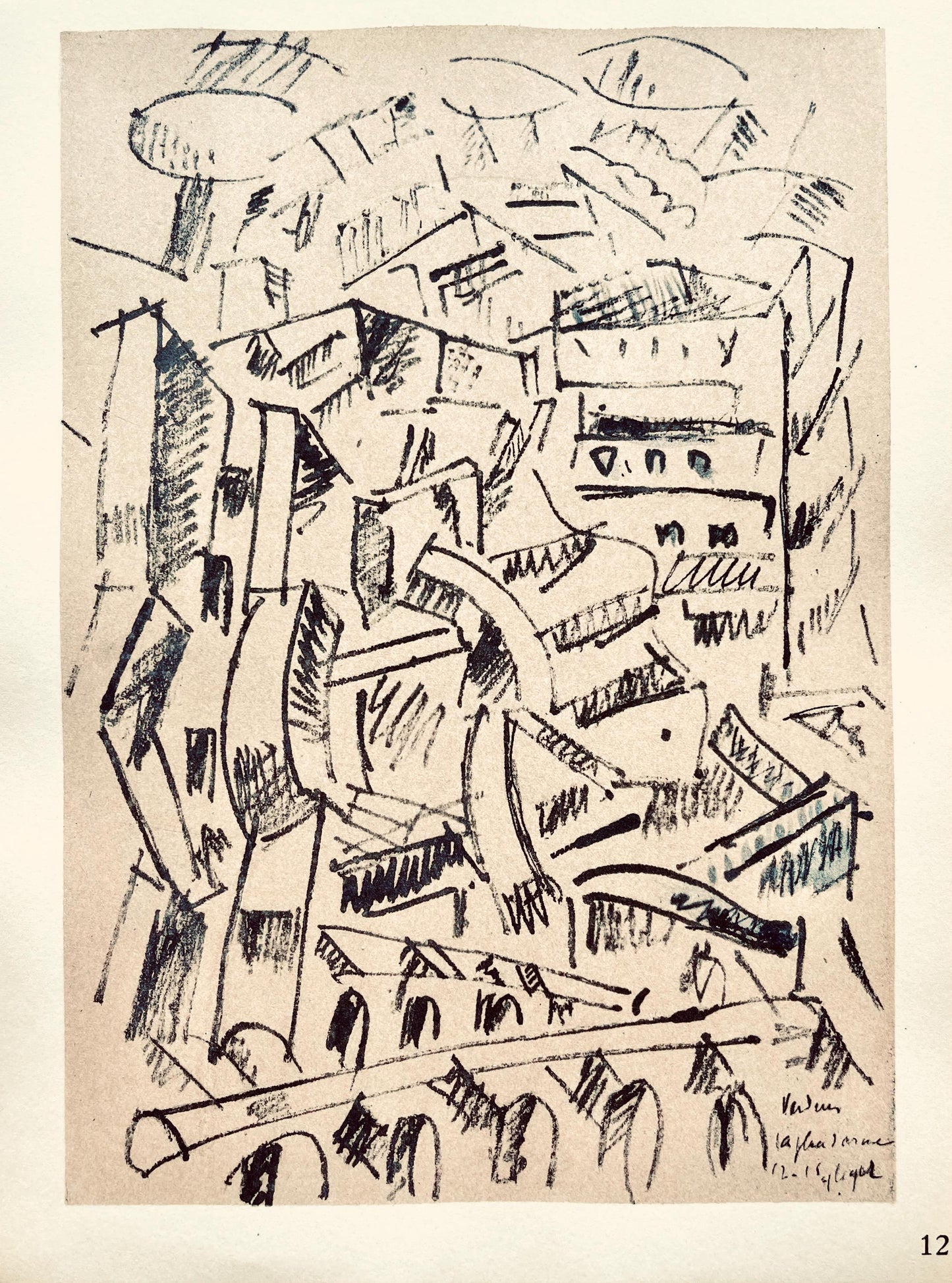 Fernand Lger, Verdun: La Place D'Armes, Dessins De Guerre 1915-16, Lithograph