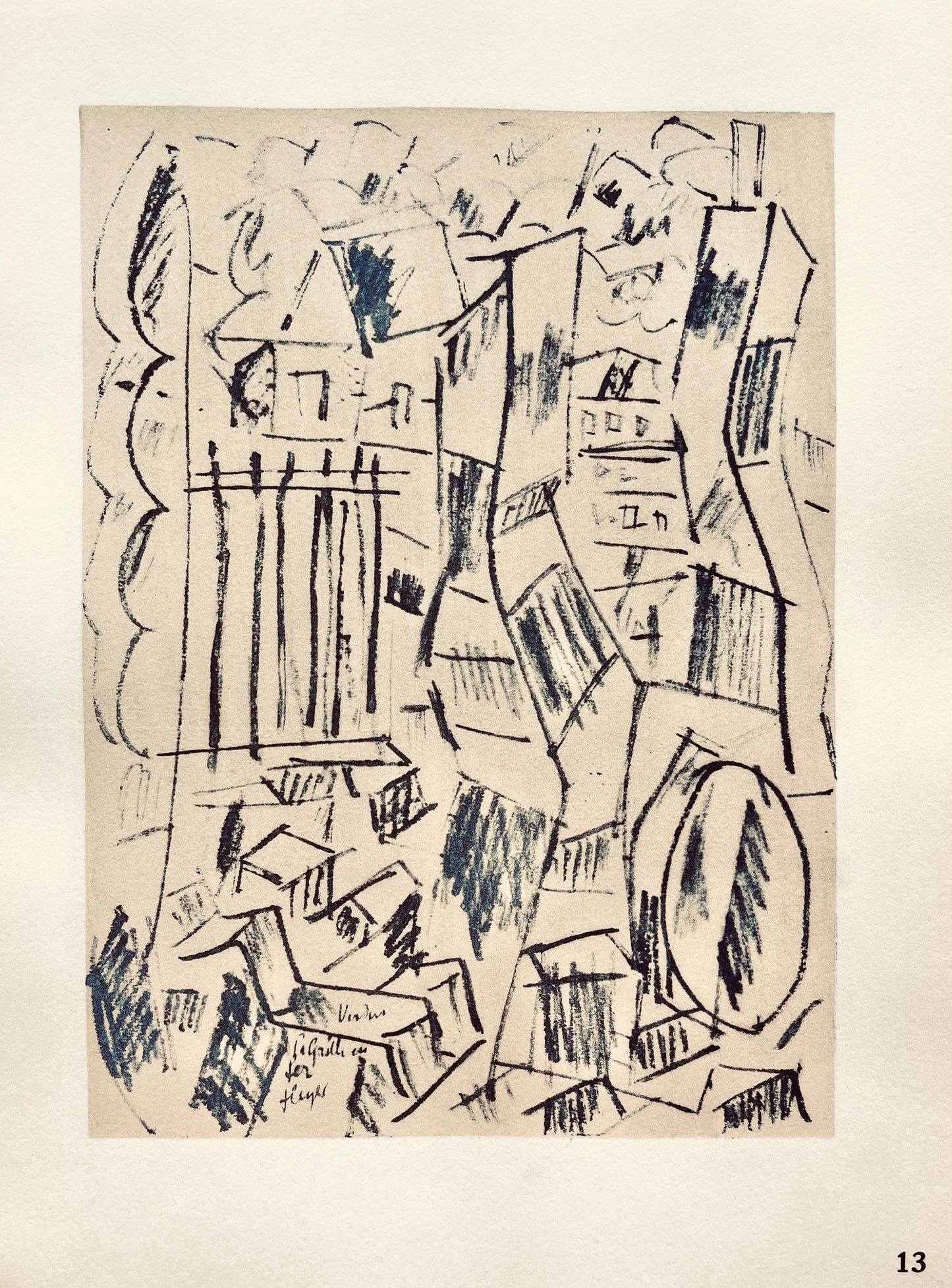 Fernand Lger, Verdun: La Grille En Fer, Dessins De Guerre 1915-16, Lithograph