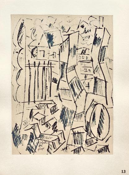 Fernand Lger, Verdun: La Grille En Fer, Dessins De Guerre 1915-16, Lithograph