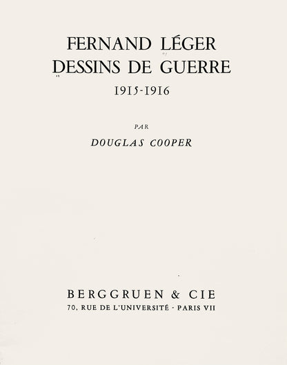 Fernand Lger, Soldats Au Repos, Dessins De Guerre 1915-16, Lithograph